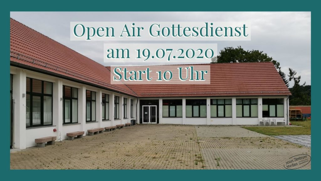 Flyer OpenAir Gottesdienst am 19.07.2020