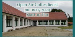 Flyer OpenAir Gottesdienst am 19.07.2020