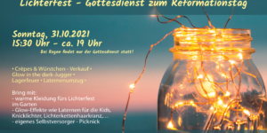 Flyer Lichterfest 2021