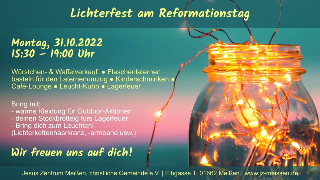 Lichterfest 2022 Flyer