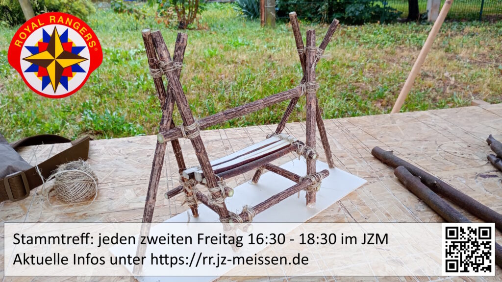 Flyer Royal Rangers
Stammtreff jeden zweiten Freitag 16:30 - 18:30 Uhr 